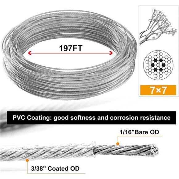 String Lights Hanging Kit,Globe String Lights Suspension Kit - Picture 2 of 7